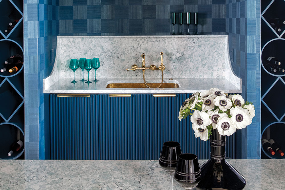 Best of Design 2024: A Cerulean Blue Lounge Inspired By a Gucci Bag
