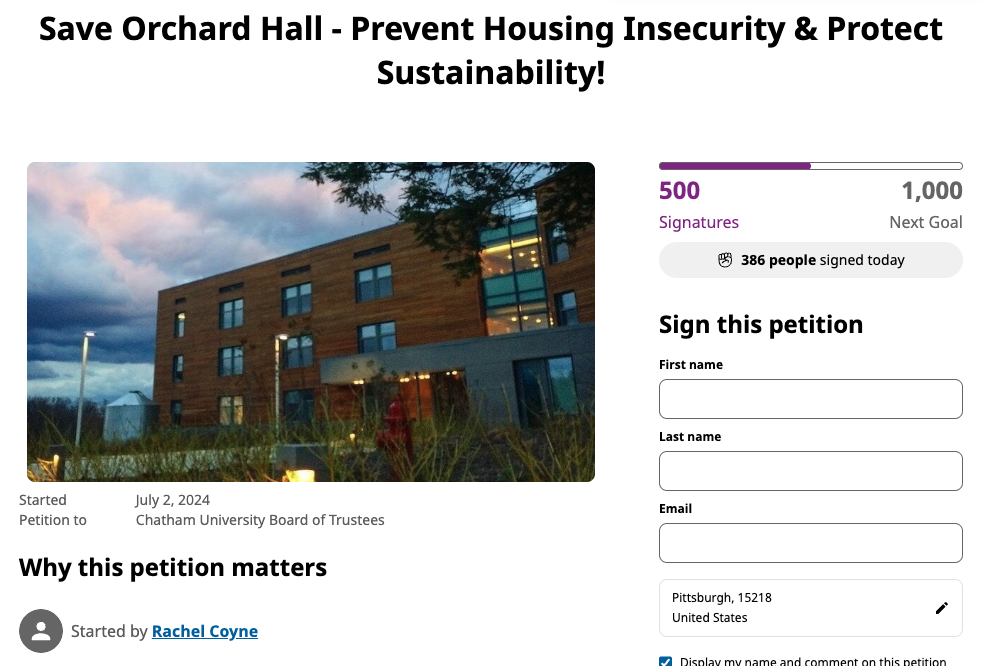 Eden Hall Petition Chatham