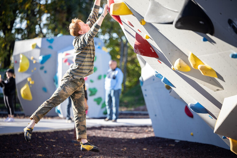 New Bouldering Area, Pump Track Opens in Boyce Park