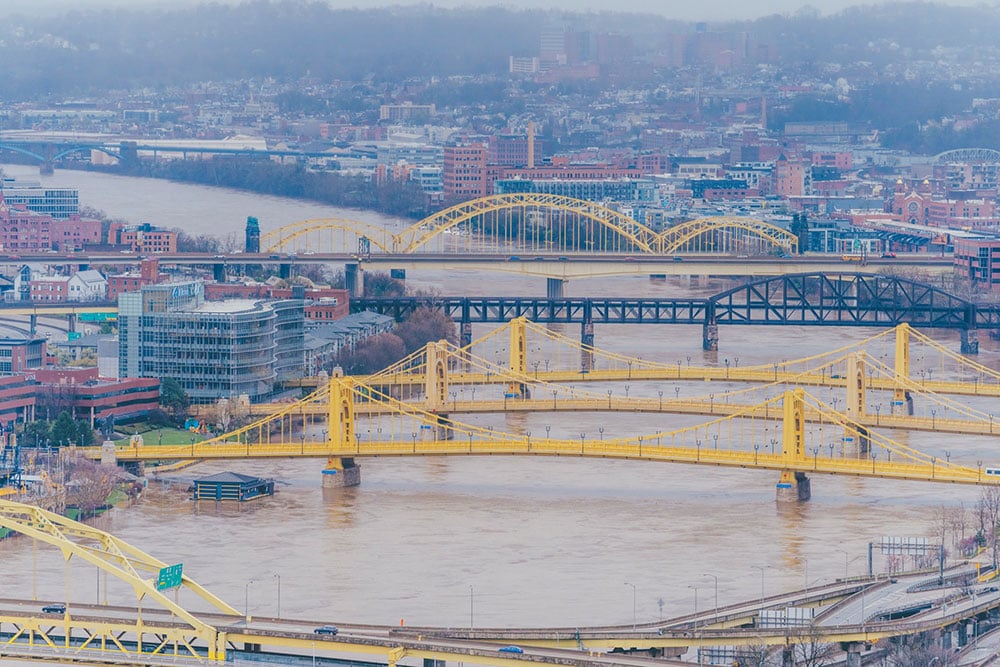 Three Sisters Bridges Pittsburgh Dave Dicello