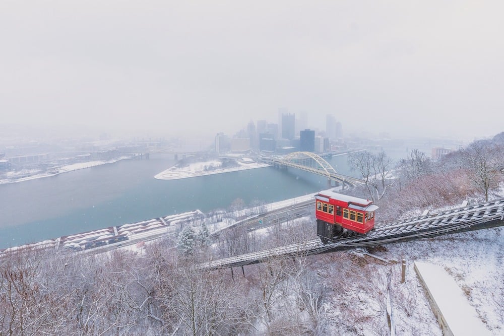 Snow Pittsburgh Incline Dave Dicello