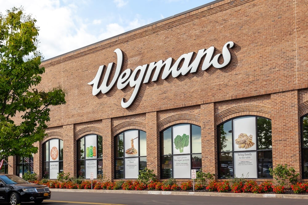 Buffalo, New York, Usa September 2, 2019: Sign Of Wegmans Food Markets In Buffalo, New York, Usa. Wegmans Food Markets Inc. Is A Privately Held American Supermarket Chain.