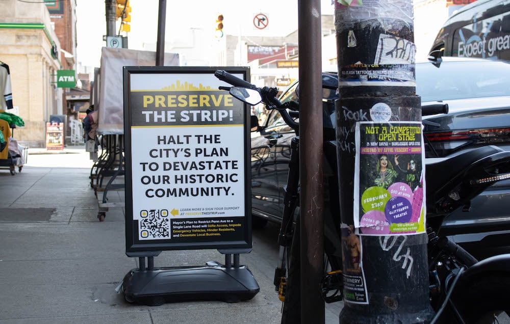 Preservethestrip Sidewalk Sign