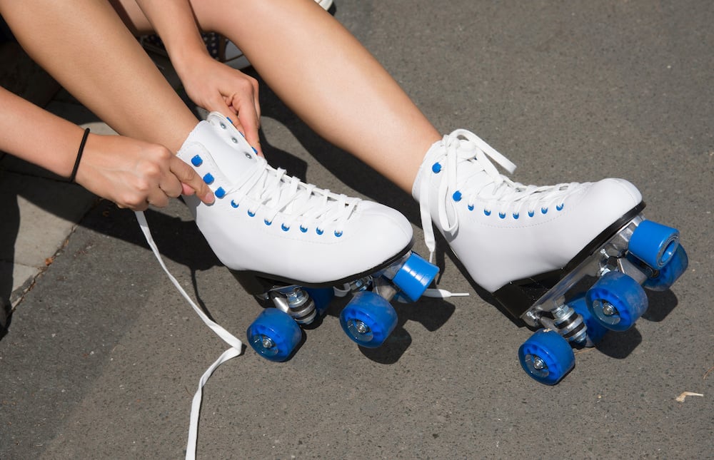 Fastening Roller Skate Laces