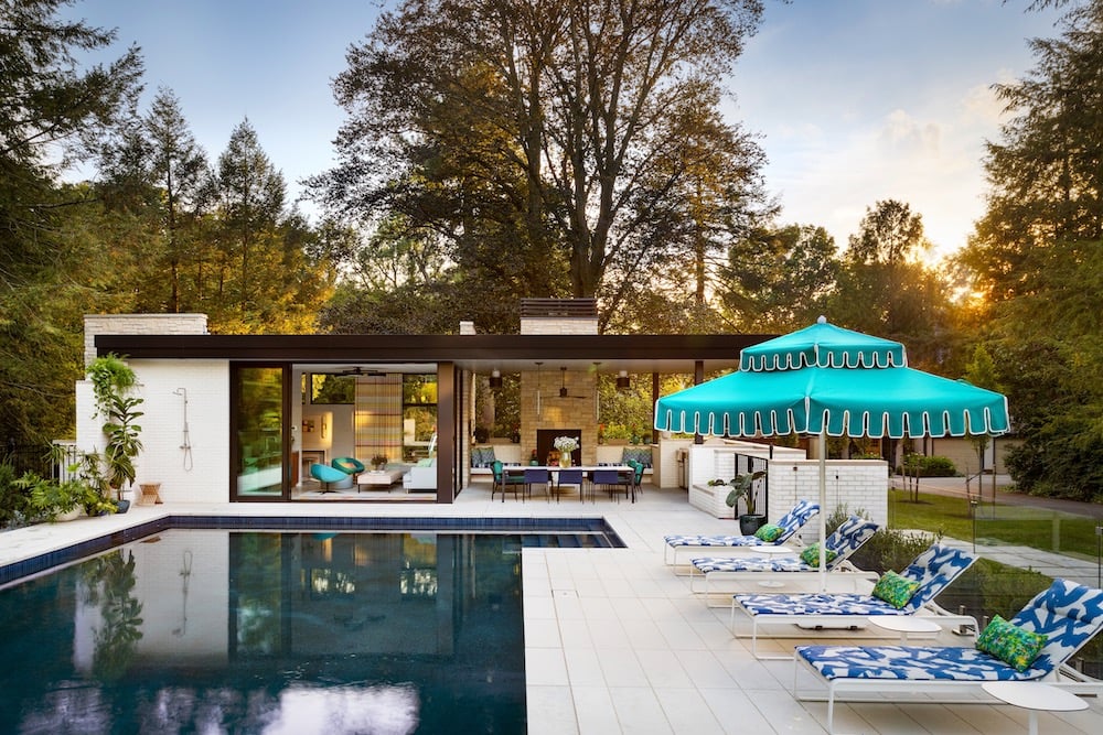 Betsy Wentz Interior Design Pool House Exterior