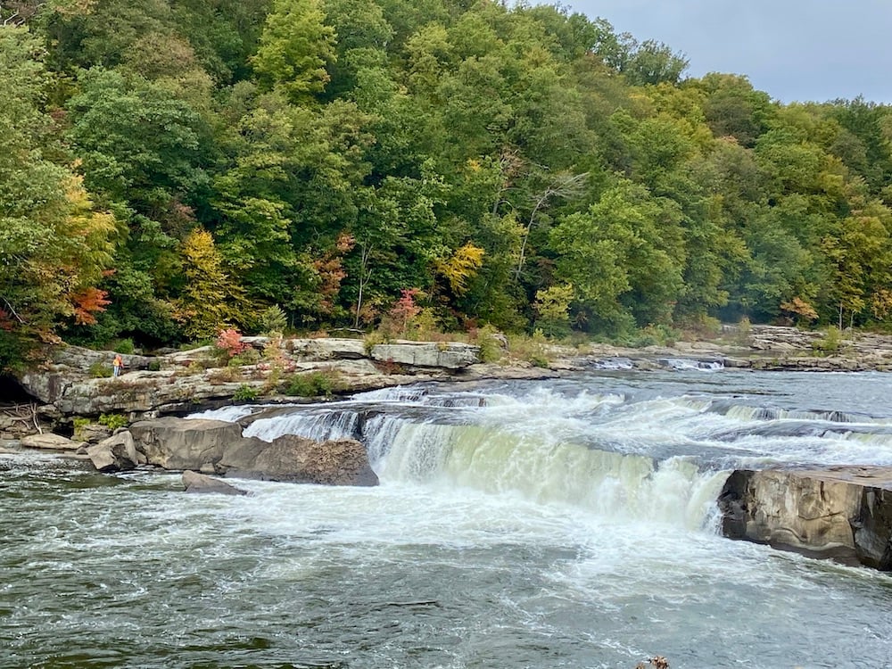 The falls on the Youghiogheny at Ohiopyle State Park