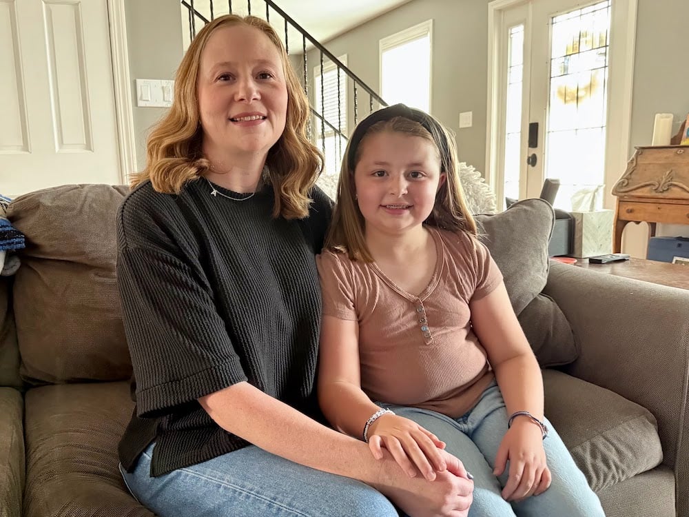 Amber Manos Villella And Daughter