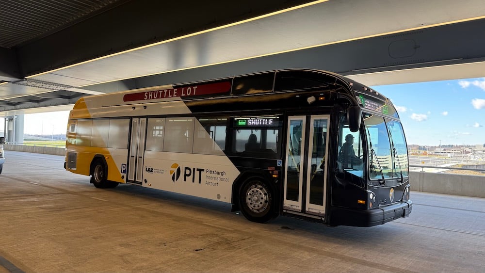 New Shuttle Bus at Pittsburgh International Airport