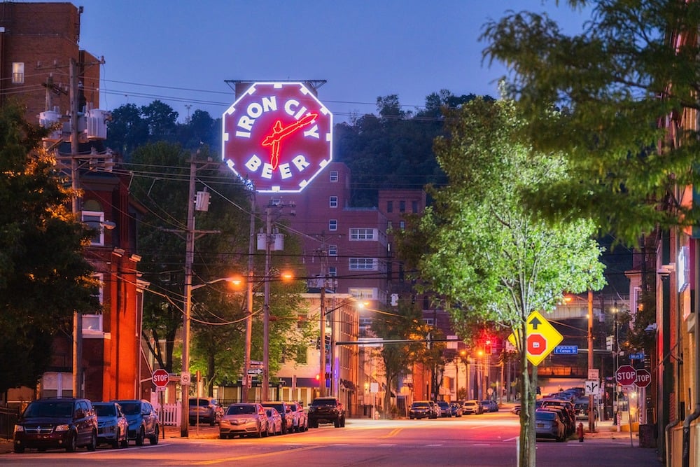 Iron City Beer Clock Dave Dicello