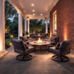 Rear Porch Virtually Staged