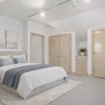 Garage Apartment Bedroom Virtually Staged
