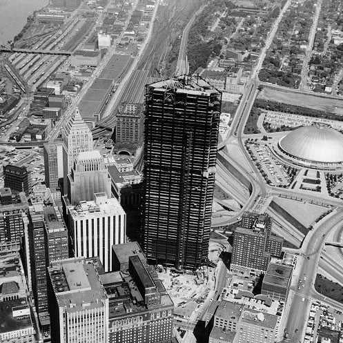 Images of 7 Iconic Pittsburgh Buildings Under Construction | Pittsburgh ...