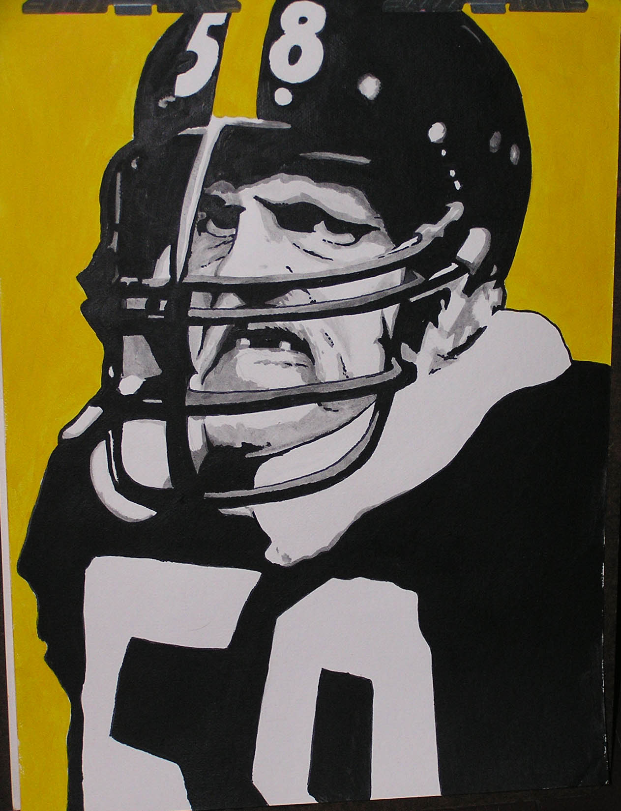 Rod Woodson Pittsburgh Steelers Football Art Illustrated 