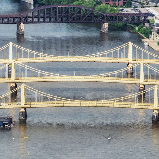 List 30+ Photos why are the bridges in pittsburgh yellow Latest