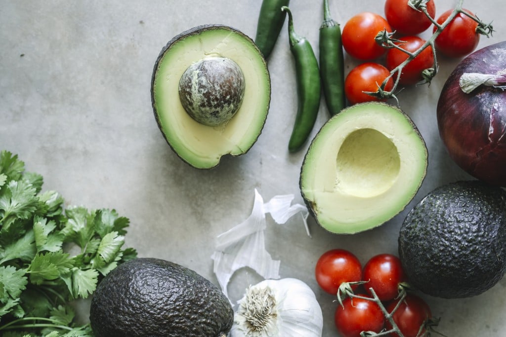 Ingredients For A Fresh Guacamole Food Photography Recipe Idea