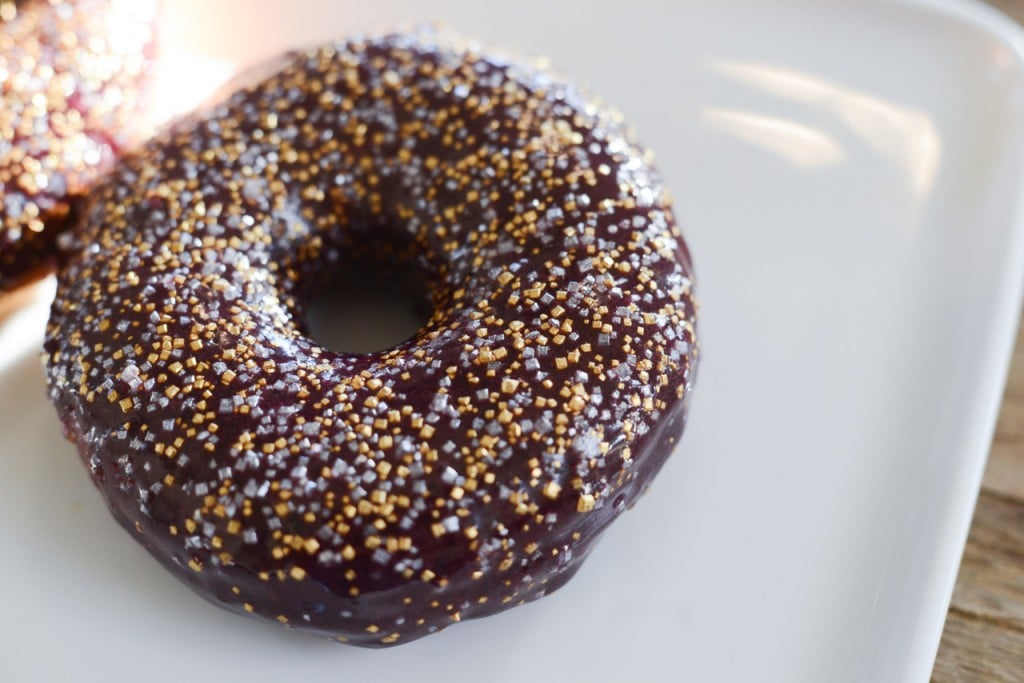 The vegan Blueberry Galaxy donut