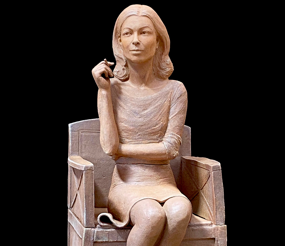 Joan Didion Statue Cropped