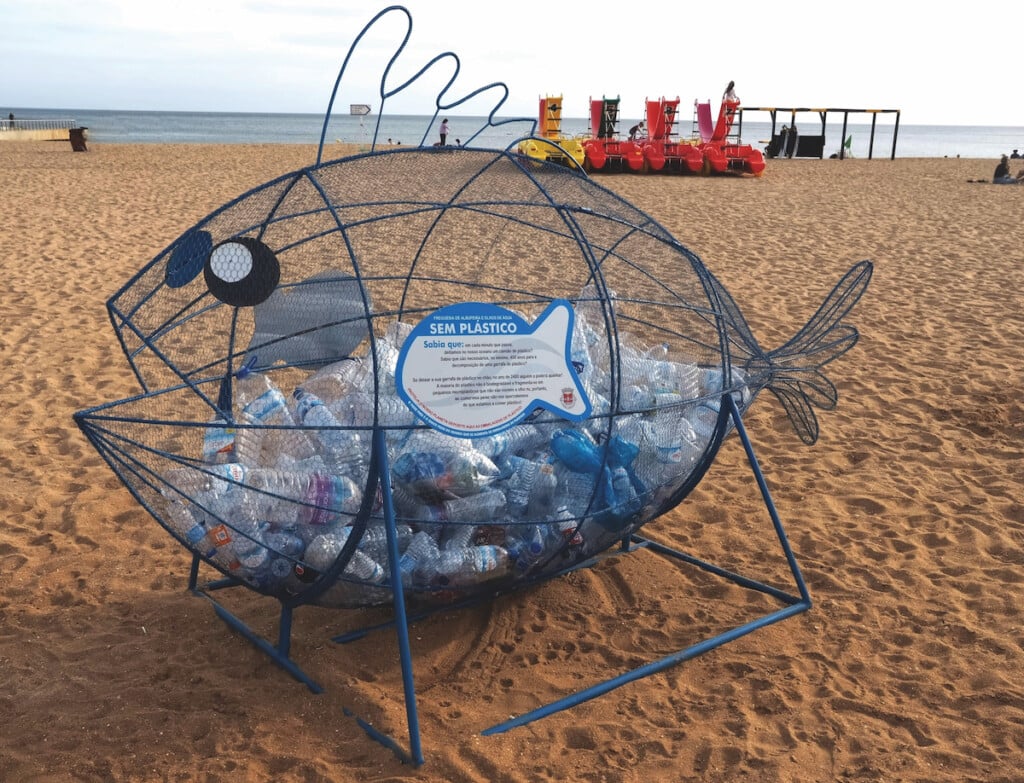 Giant Water Bottle Sculpture