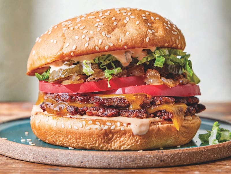 Erin Alderson's Black Bean Smash Burger