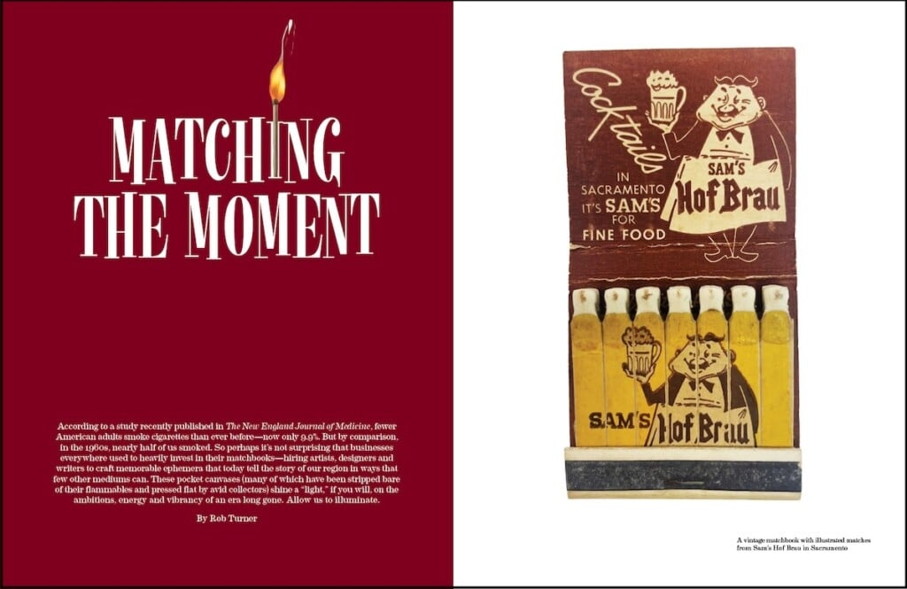 Matching the Moment - Vintage Sacramento Matchbook Art