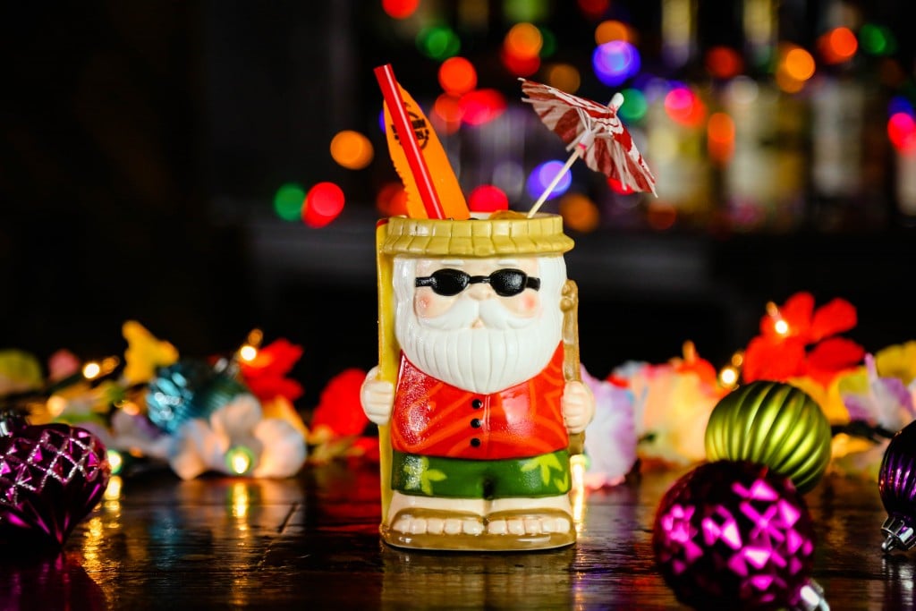 8 Tiki Bar Mug Swizzle Sticks Sippin' Santa Frankie's Inferno Ohana Three Dots 