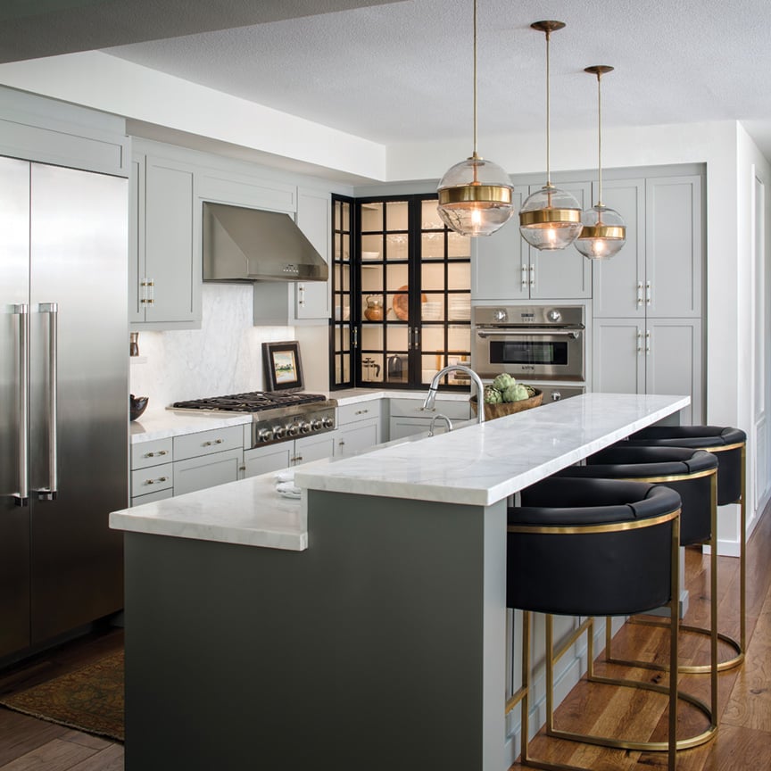 Chic Gray Kitchen