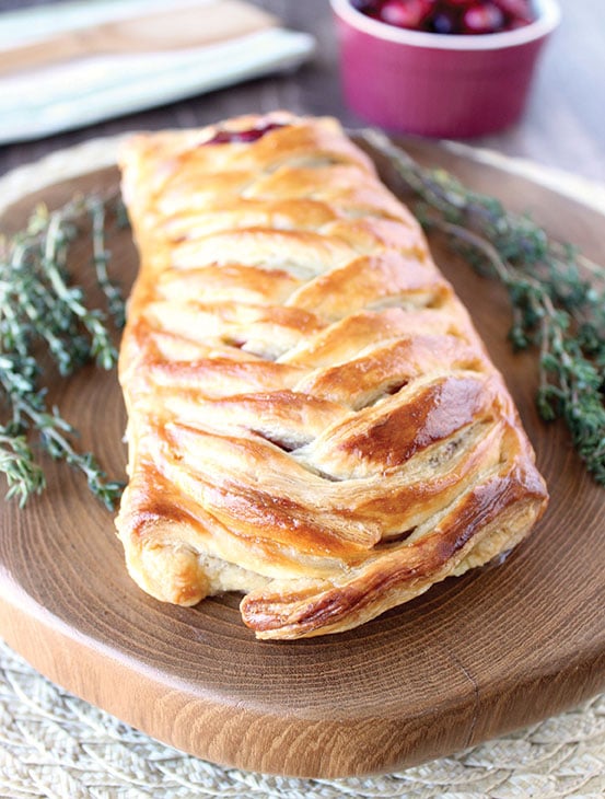 cranberry turkey puff pastry