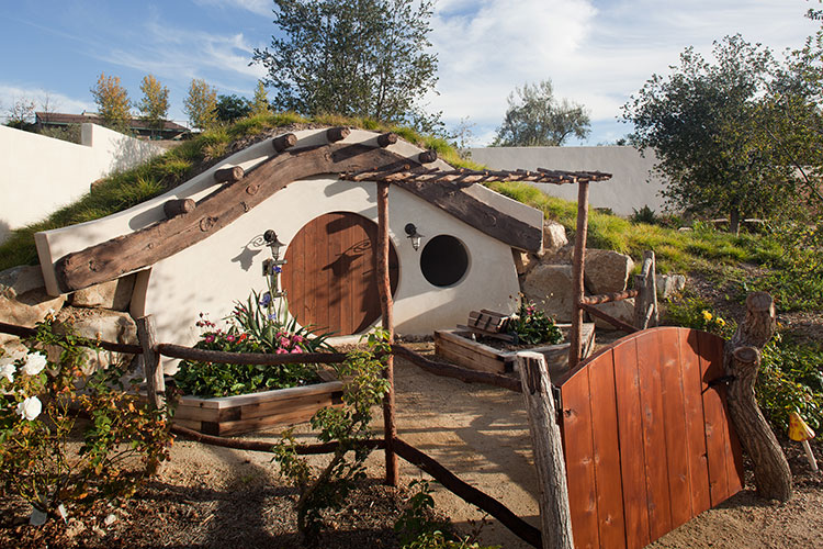 #SDsmallspaces small spaces hobbit house