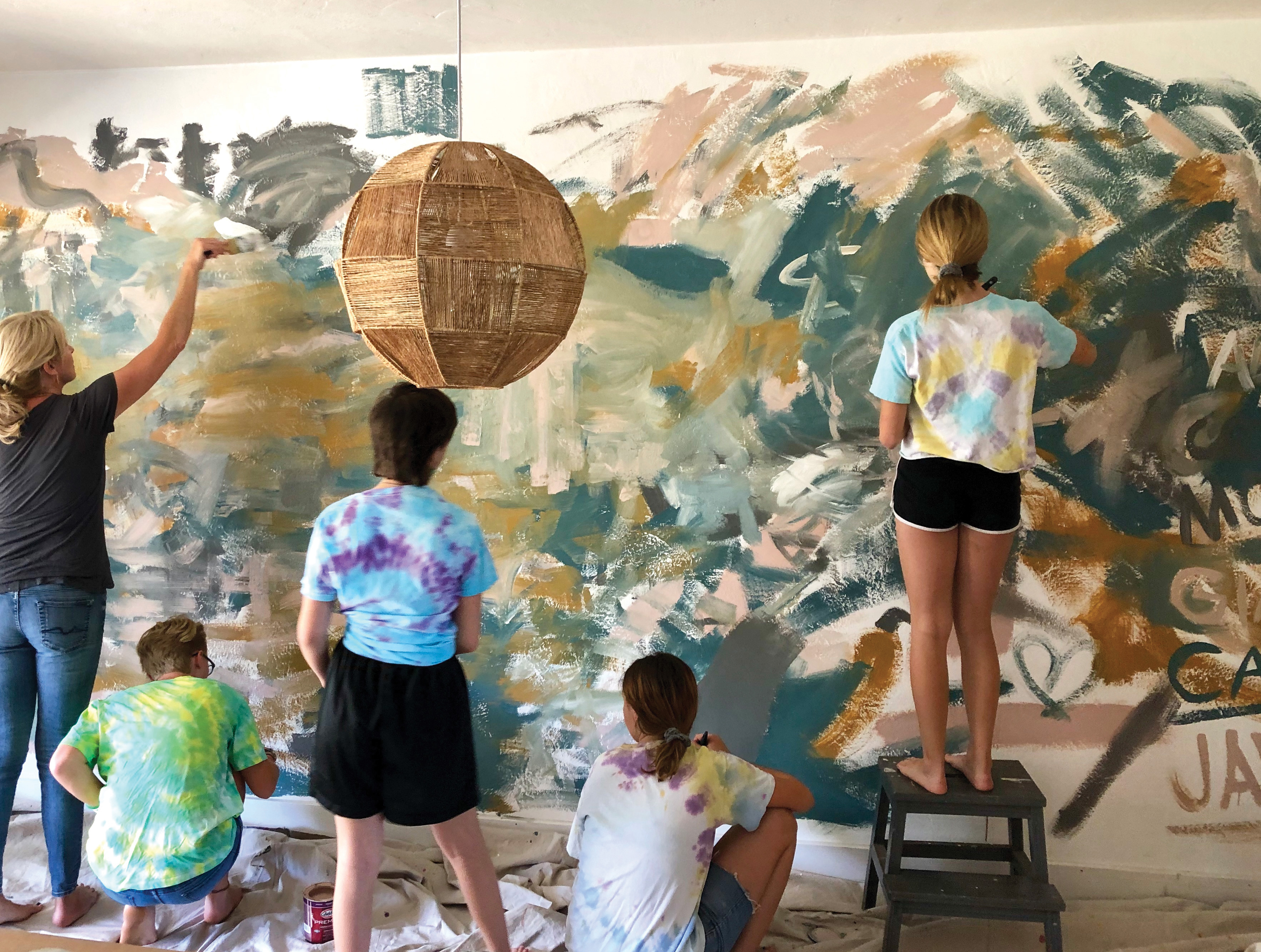 Paint Your Own DIY Abstract Mural — With Kids! San Diego Home/Garden