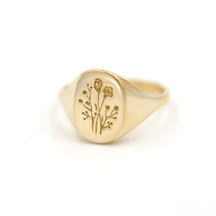 plant-gift-guide-Wildflower-Signet-Ring