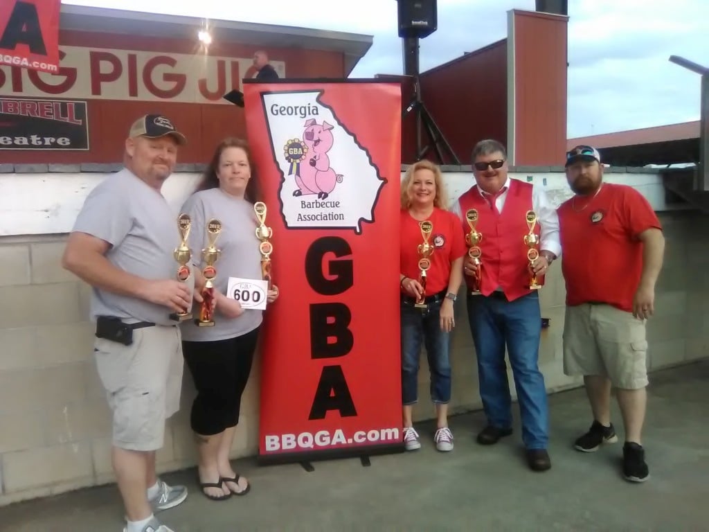 Winners of the Dilly Dally in Dooly BBQ Competition