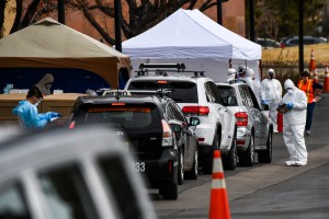Drive Thru Coronavirus Testing Center Opens In Denver