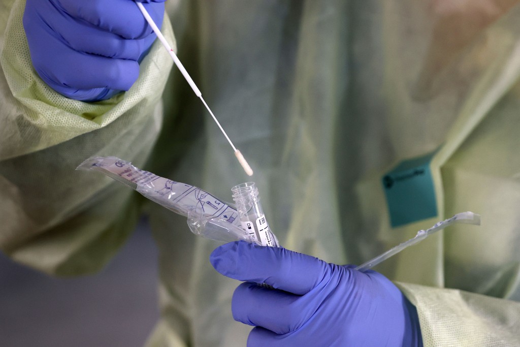Drive Thru Coronavirus Testing Area Opens At Carroll Hospital In Westminster, Maryland
