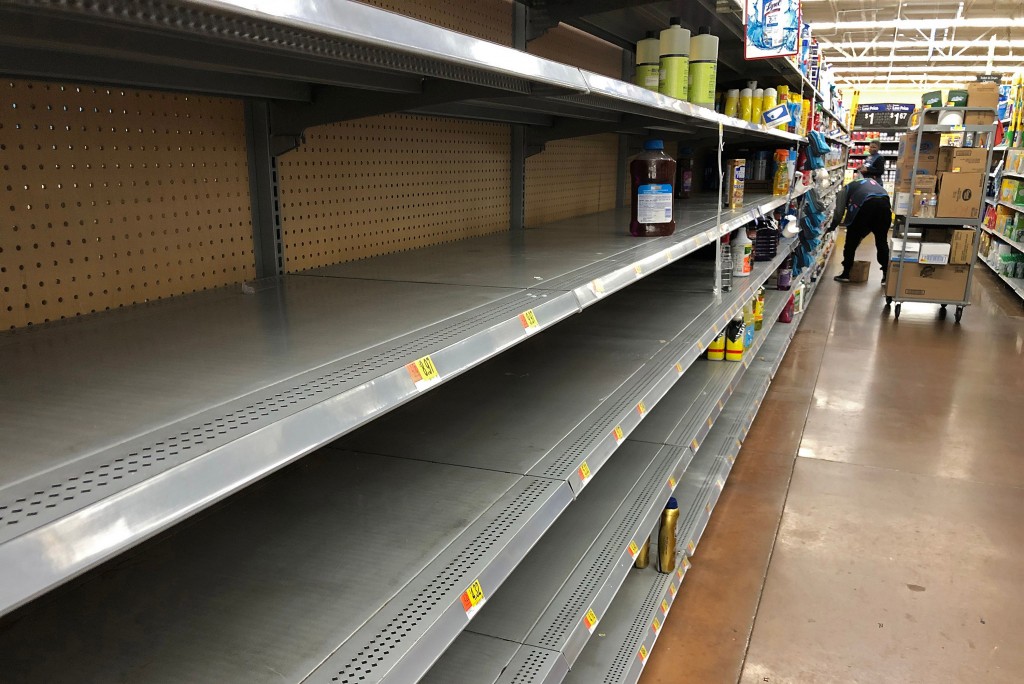 Empty Shelves At Stores, Dallas, Usa 13 Mar 2020