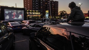 Queens Diner Turns Parking Lot Into Drive In Movie Theater