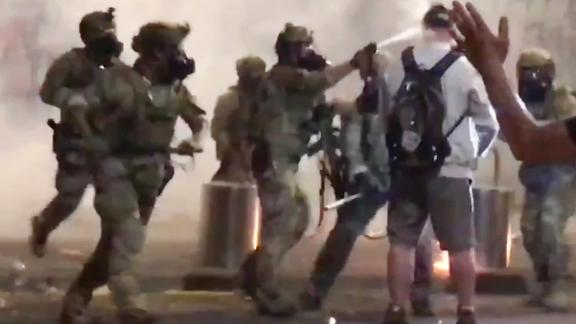 200720004800 Portland Protester Beaten Video Live Video