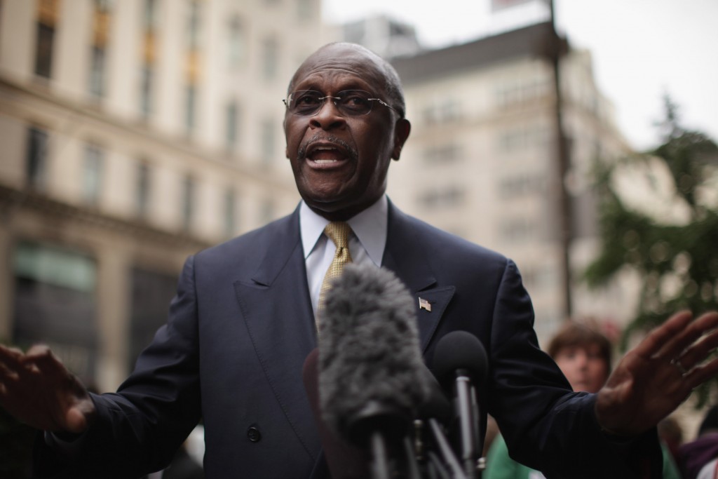 Herman Cain Meets With Donald Trump In New York