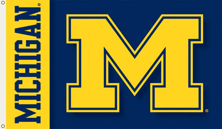Michigan Wolverines Flag