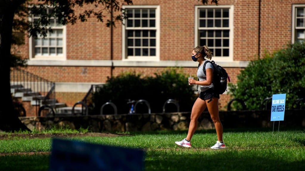 University Of North Carolina Switches To All Remote Learning After Spike In Coronavirus Rates