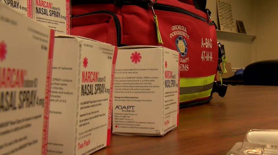 Dougherty Ems Receives Narcan Supply