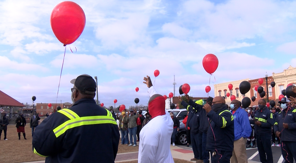 City Of Sylvester Holds Public Vigil For Larry Johnson