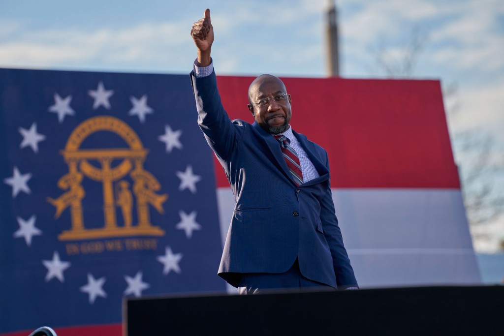 President Elect Joe Biden Drive In Rally On Eve Of Georgia's Sen