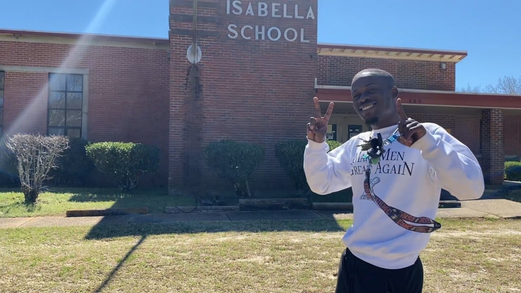 King Randall In Front Of School