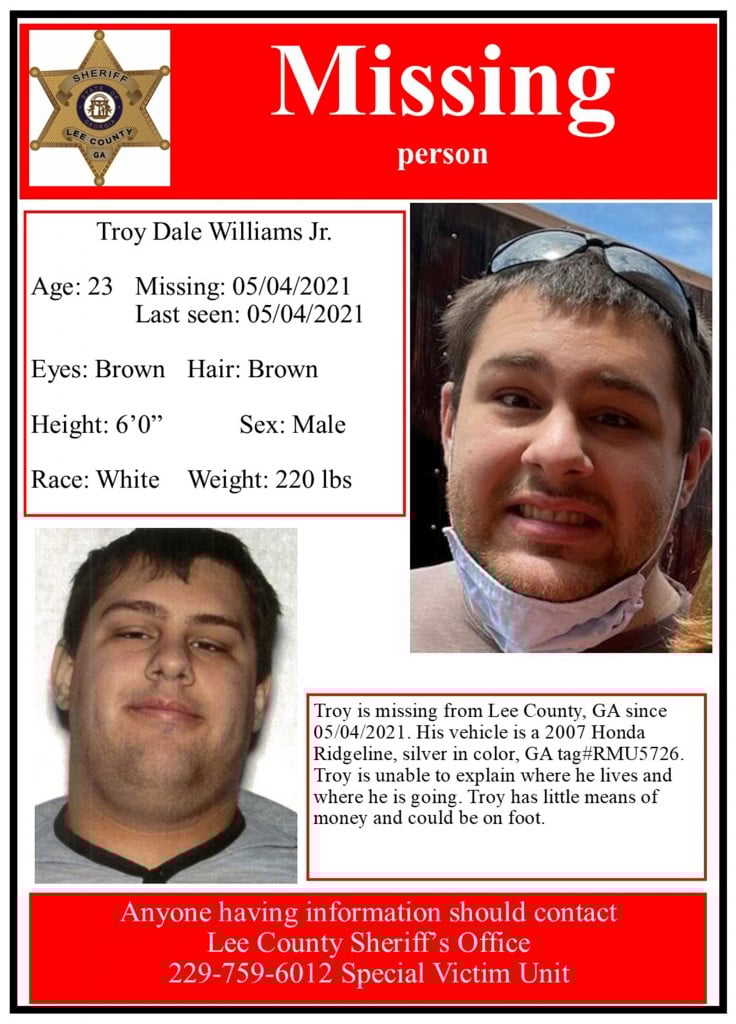 Missing Person Troy 2021