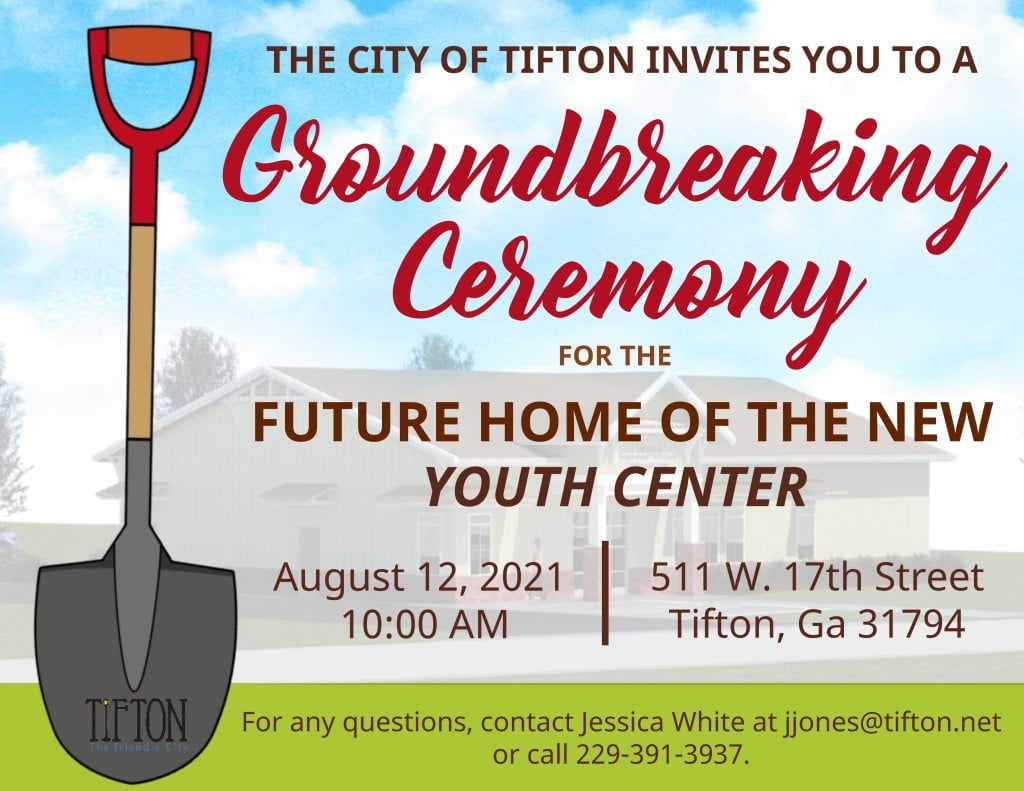 Youth Center Groundbreaking Invitation