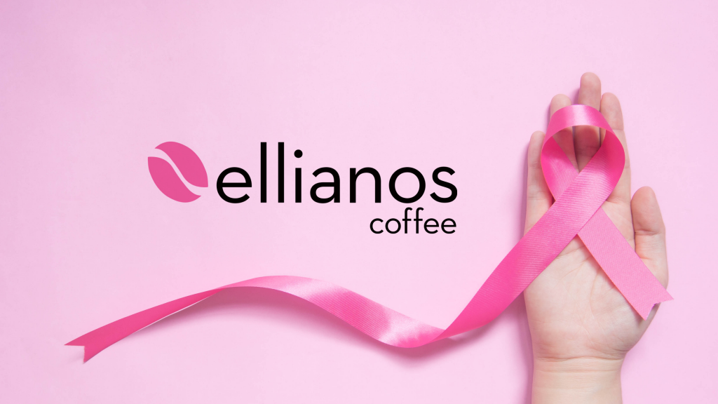 Ellianos Pink Logo Breast Cancer Ribbon