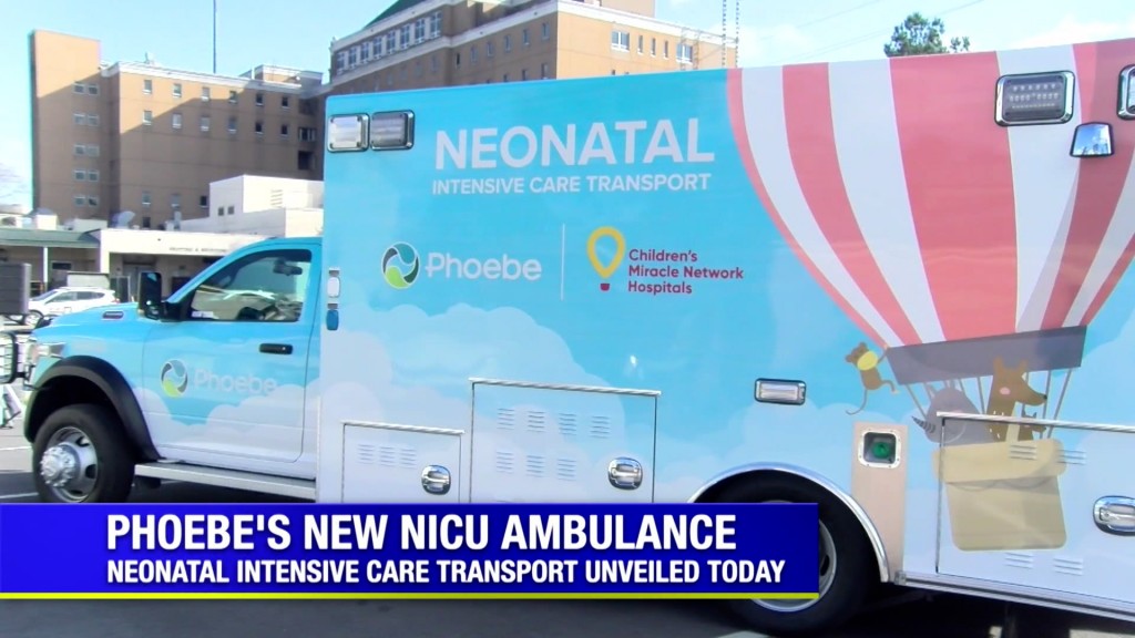 Phoebe's New Ambulance For Premature Babies