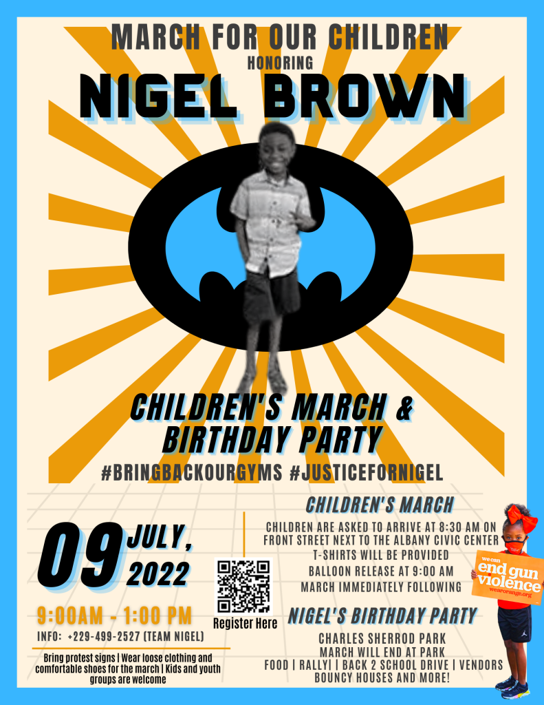 March For Our Children Flyer