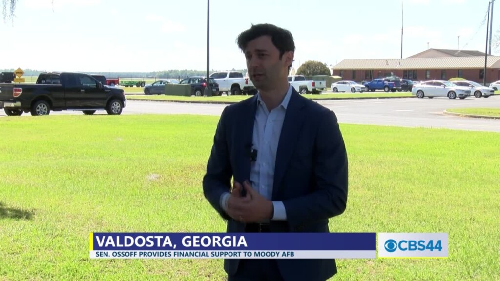 Sen. Jon Ossoff Provides Financial Support To Moody Air Force Base