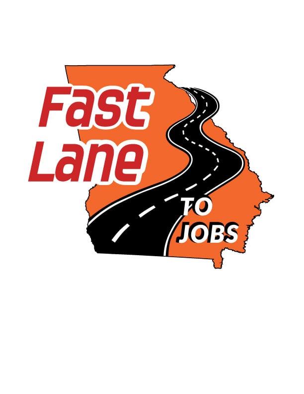 Fast Lane To Jobs Logo Cmyk